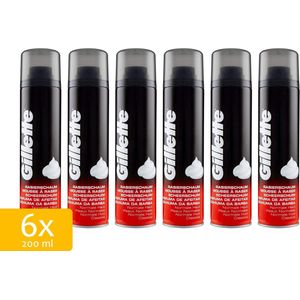 Gillette Shave Foam Original Scent - 6 x 200 ml