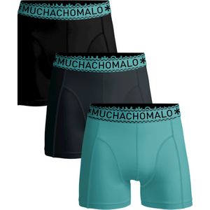 Muchachomalo - 3-pack onderbroeken heren - Effen kleuren - Elastisch katoen - Zachte waistband