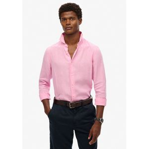 Superdry Vacation Linen LS Overhemd Heren - Maat S