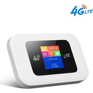 EDUP 4G Mifi Router met LCD Display - Draagbare Mobiele Wifi Hotspot - Werkt met Simkaart - Verbinden tot 10 apparaten