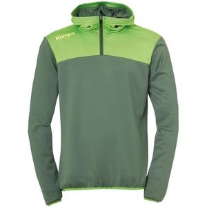 Kempa Emotion 2.0 Hoody met 1-4 Rits Kind Dragon Groen-Hope Groen Maat 164