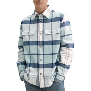 Tom Tailor - Overshirt - Heren - XL - Blauw - Katoen - 1042649