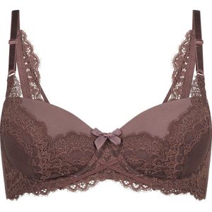 Hunkemöller Dames Lingerie Voorgevormde beugel bh Daisy - Bruin - maat F70