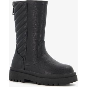 Blue Box meisjes boots zwart met sierrits - Maat 26