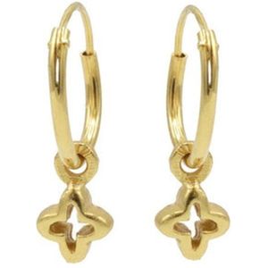Karma Symbols oorbel Open Plus Goud M2538