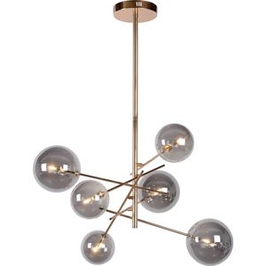 Lucide ALARA - Hanglamp - Ø 72 cm - LED - G4 - 6x1,5W 2700K - Goud