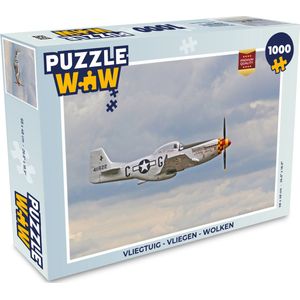 Puzzel Vliegtuig - Vliegen - Wolken - Legpuzzel - Puzzel 1000 stukjes volwassenen