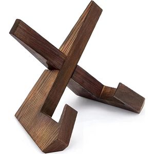 Book Stand for Reading - Wood Cookbook Holder Recipe Holder Kitchen Stand Vintage Rustic