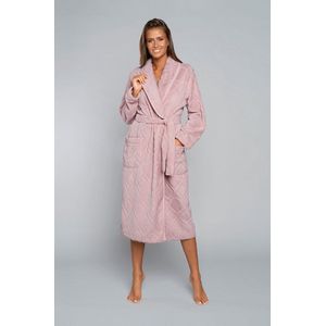 Morena- hoogwaardige, zachte, mooie damesbadjas van Italian Fashion - roze S