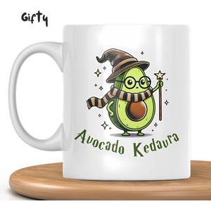 Avocado Kedavra mok - Kerstcadeau - Cadeau voor vrouwen en mannen - Koffiemok - Valentijnscadeau - Mokken en kopjes - Verjaardagscadeau - Koffiekopjes - Theeglazen - Cadeau voor vriend - Voor moeders en vaders - Keramische mok - 325 ml