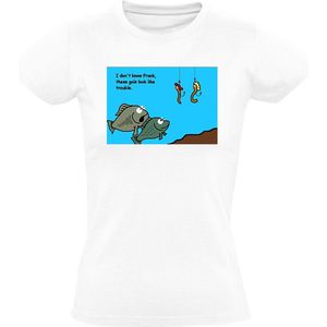 Vis aas Dames T-shirt - vissen - vrouwen - vangen - haak
