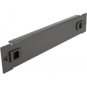 Delock 10″ Netwerkkast Blind Cover gereedschapsloos 1U zwart