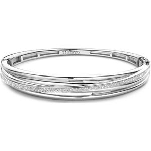 TI SENTO Dames Armband - 925 zilver - Zirconia wit - Maat M - 23046ZI