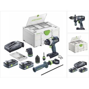 Festool TPC 18/4 I-Basic-Set accu-slagboormachine 18 V 75 Nm borstelloos + 2x accu 4.0 Ah + lader + systainer