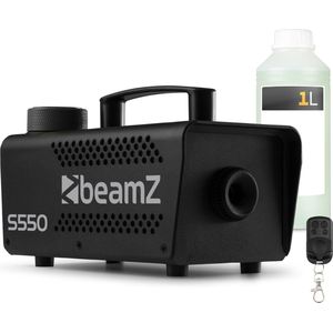 BeamZ S550 rookmachine met 1 liter rookvloeistof - Party rookmachine met afstandsbediening - 550W