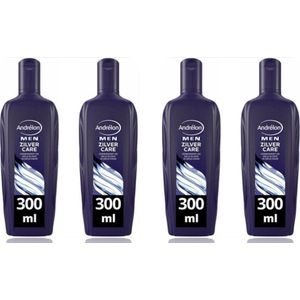 Andrélon Men Zilver Shampoo - 4 x 300 ml