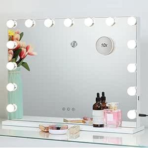 Equivera Hollywood Spiegel - Hollywood Spiegel - Hollywood Spiegel met Verlichting - Make-Up Spiegel - Make-Up Spiegel met Verlichting - Spiegel met Licht - Tafel Spiegel - Slaapkamer Spiegel