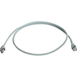 Telegärtner L00000A0230 RJ45 Netwerkkabel, patchkabel CAT 6A S/FTP 0.25 m Grijs Vlambestendig, Halogeenvrij, UL gecerti