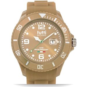 Tutti Milano TM001TA-  - Horloge -  48 mm - Taupe - Collectie Pigmento