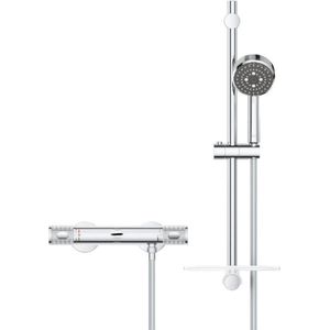 Velox Thermostaatkraan Douchekraan 12 cm - Douchekraan 12 cm Hartafstand - Douchekraan 12 cm Thermostatische - Badkraan 12 cm Hartafstand