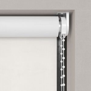 Dutchblinds Rolgordijn - verduisterend - Off White - 60x190cm - Raamdecoratie op maat