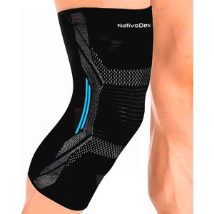 Stabiliserende Kniebandage voor Meniscus en Banden - Antislip Compressie Kniebrace voor Dames en Heren