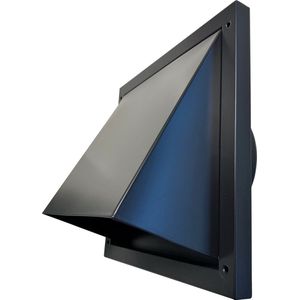 Paneir Airdesigns – RVS Doorvoerrooster Ø 180 mm - afvoer & toevoer – Zwart/Antraciet (RAL7021)
