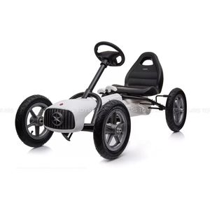 Kars Toys - Hypermotion Skelter - Wit - Kinder Skelter - Outdoor Speelgoed voor Kinderen - Pedal Go Kart - Trapauto - Geschikt voor Leeftijd 4-7 jaar - Duurzaam Metalen Frame - Robuuste Spaakwielen - Ideaal voor Buitenplezier