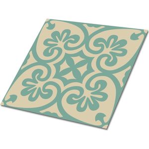 Tulup PVC Tegels - Oriënteren Vinyl Tegels - 30 cm x 30 cm - Groente Zelfklevende Vinyl Tegels - 9 stuks - Vinyl Tegels Zelfklevend - Mozaïek Plaktegels - Vinyl Wandtegels - Plaktegels keuken en Badkamer