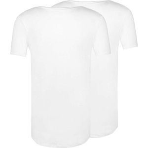 RJ Bodywear The Good Life T-shirts (2-pack) - slim fit heren T-shirts O-hals - wit - Maat: L