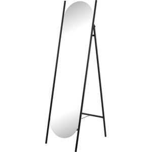 Spiegel vrijstaand Fardella 150x41x59,5 cm zwart
