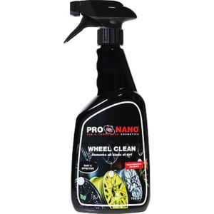 ProNano | Pro Nano Wheel Clean 750ml | Ready to Use | Nano Technologie | Wheel Clean wordt gebruikt bij het reinigen van velgen. Het product bevat een unieke combinatie van ingrediënten die alle van vuil oplost. Denk aan remstof, smeer, olie