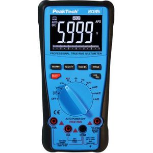 Peaktech 2035 - multimeter - trms- ac/dc - CAT III 1000V - USB interface