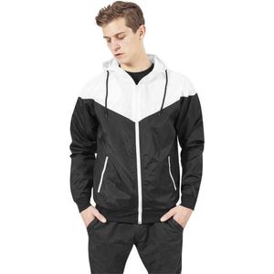 Urban Classics - Arrow Windrunner jacket - 2XL - Zwart/Wit