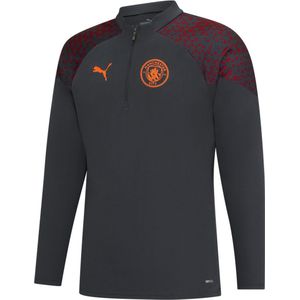 PUMA MCFC Training 1/4 Zip Top Heren Sporttrui - Grijs - Maat S