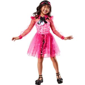 Rubies - Draculaura Kostuum - Draculaura Deluxe Child - Meisje - Roze - Small - Carnavalskleding - Verkleedkleding