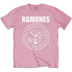 Ramones - Presidential Seal Kinder T-shirt - Kids tm 12 jaar - Roze