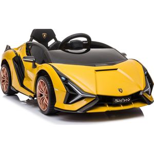 Cabino Elektrische Kinderauto Lamborghini Sian Geel