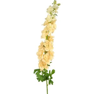 Kunstbloemen - Nepbloemen - Delphinium - Zijde - Crème - 105 cm