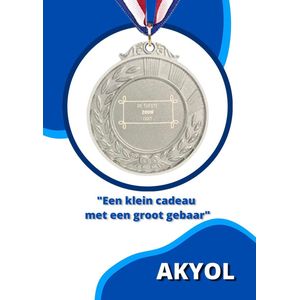 Akyol - de tofste zoon ooit medaille zilverkleuring - Zoon - familie - cadeau