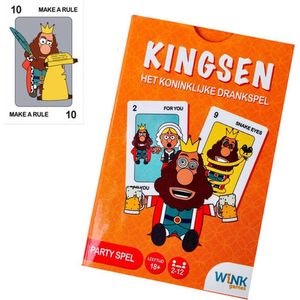 Kingsen - Drankspel Kaarten - In exclusieve spelvorm - Opdrachten kaarten