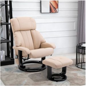 Relaxfauteuil - ComfortMax - Massagefunctie - Ergonomisch design - Beige