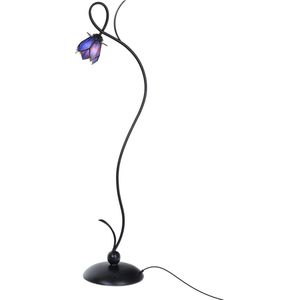 Art Deco Trade - Tiffany Vloerlamp Lovely Blue Lotus