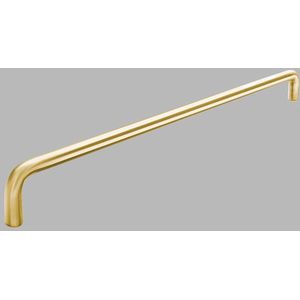 D Line deurgreep ""U"" recht Ø19mm bus/gatdeel as=300mm PVD messing mat