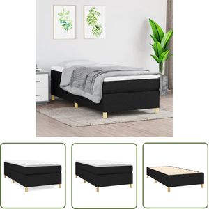 The Living Store Boxspringframe - Zwart - 203x100x35 cm - Duurzaam materiaal