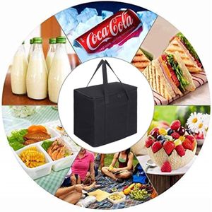 30L geïsoleerde bezorgtas, Grote geïsoleerde picknicklunchtas, koelbox,