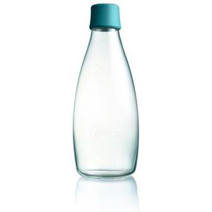 Retap Waterfles - Glas - 0,8 l - Petroleum Green