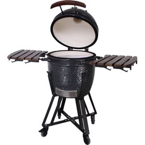 Kamado Experience | Kamado BBQ | 21 inch / Ø46 cm Grilloppervlak | Zwart | Houtskoolbarbecue | 4 personen