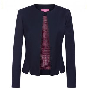 Jas Dames 48 EU (20 UK) Brook Taverner Lange mouw Navy 64% Polyester, 34% Viscose, 2% Elasthan