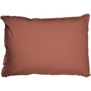 Matt & Rose Set Kussenslopen Terracotta - 50 x 70 cm - Gewassen Katoen